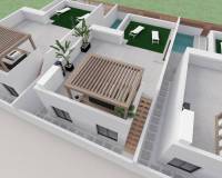 New Build - Полуотдельная вилла - Santiago de la Ribera - San Blas